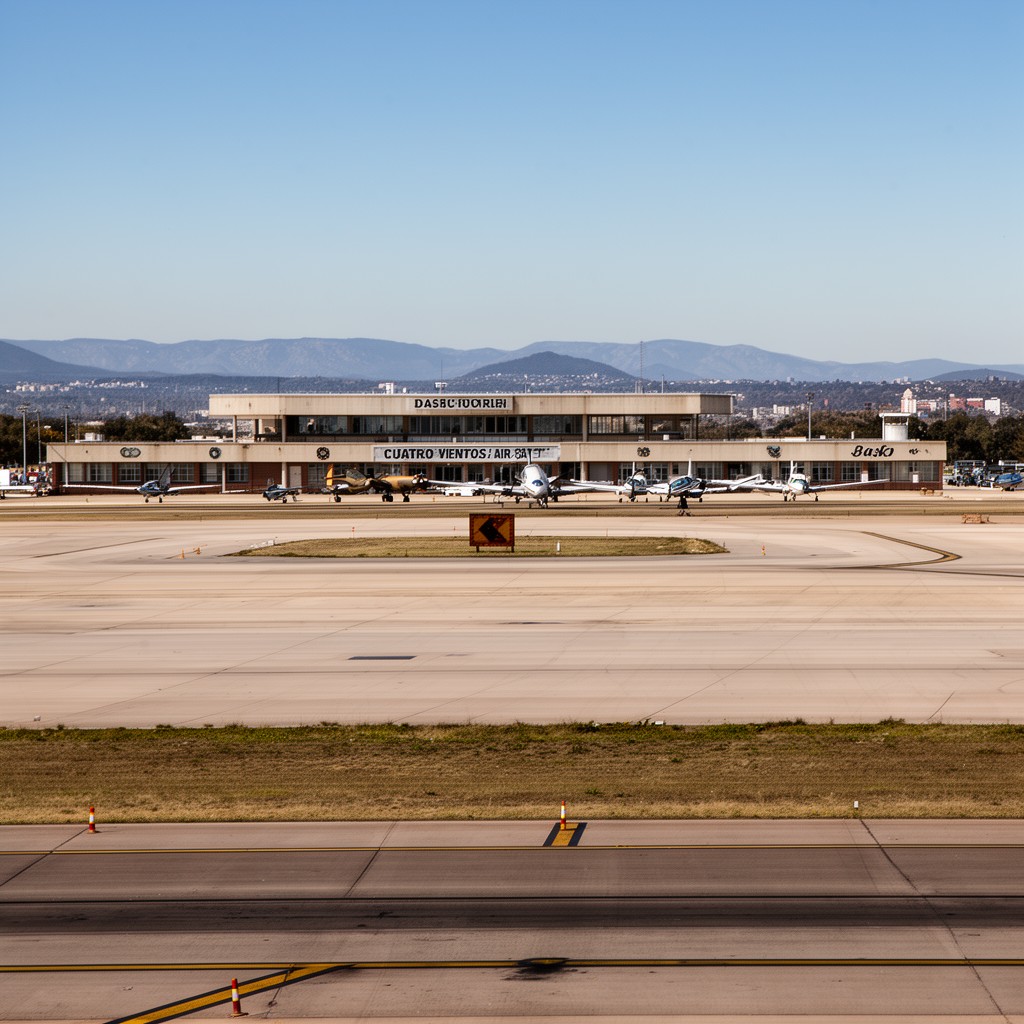 AI-generated illustration of Cuatro Vientos Air Base