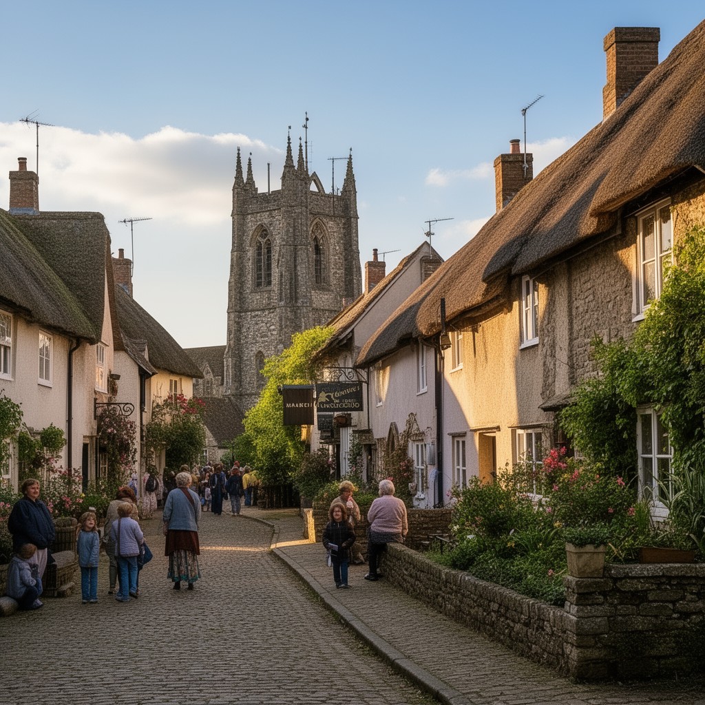 AI-generated illustration of Cavendish, Suffolk