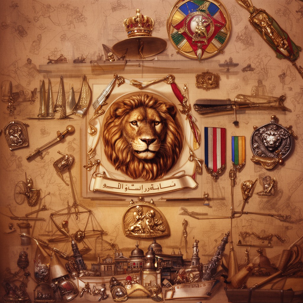 AI-generated illustration of Order of the Lion and the Sun