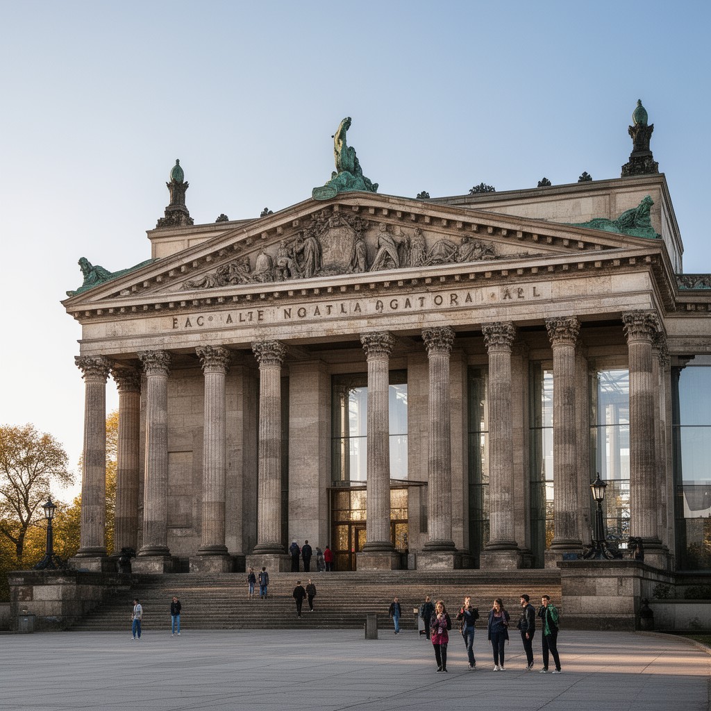 AI-generated illustration of Alte Nationalgalerie