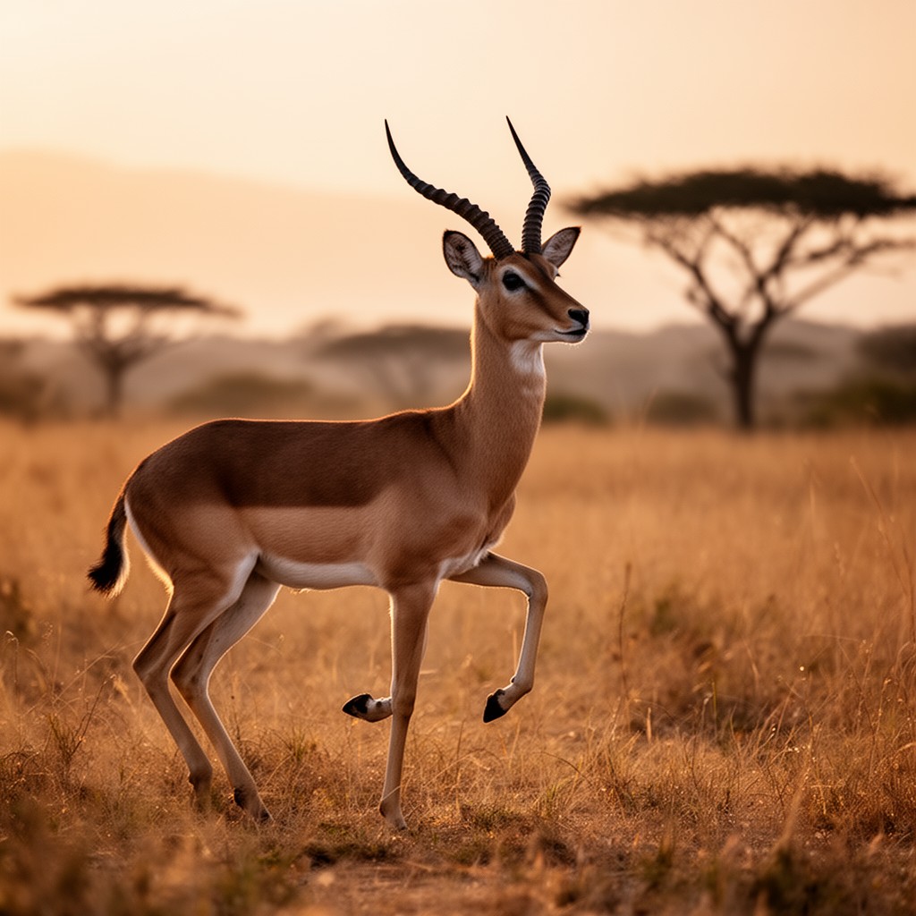AI-generated illustration of Aepyceros melampus