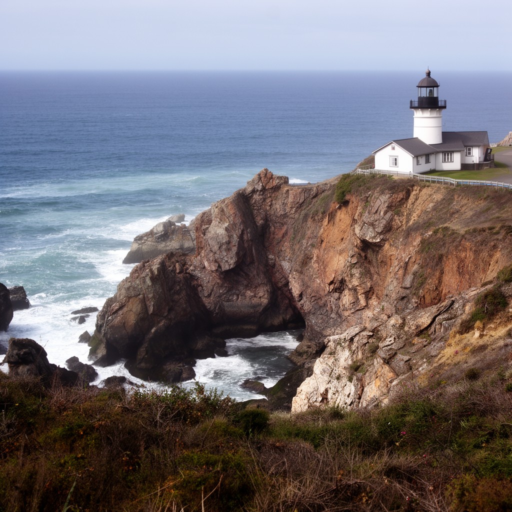 AI-generated illustration of Cape Blanco State Park