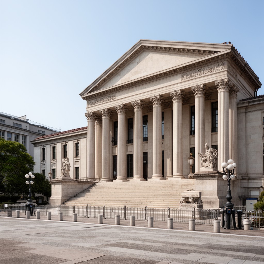 AI-generated illustration of Supreme Court and lower courts