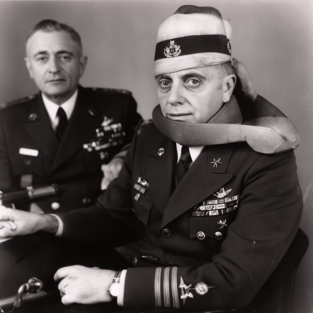 AI-generated illustration of Admiral Thomas C. Kinkaid