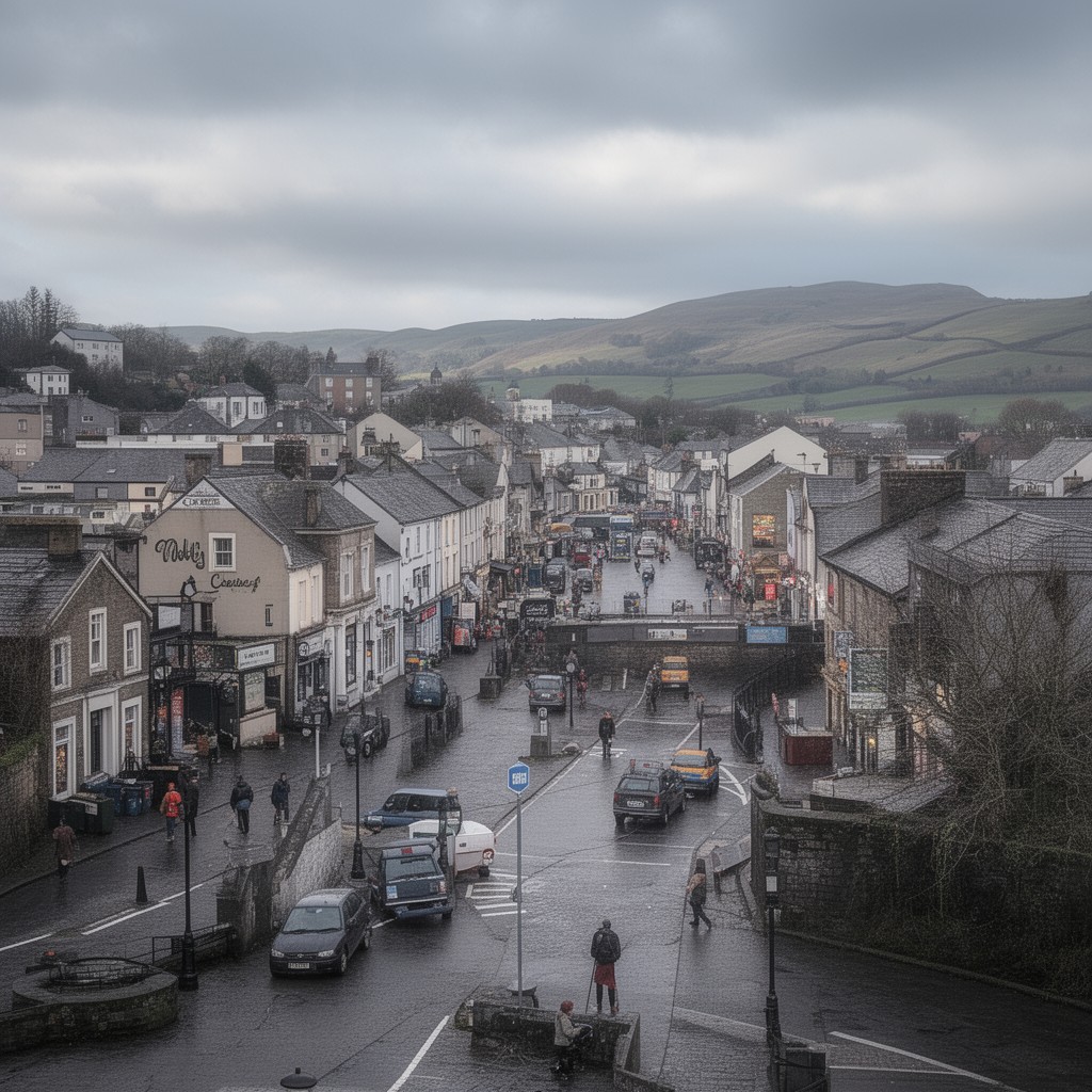 AI-generated illustration of Newry