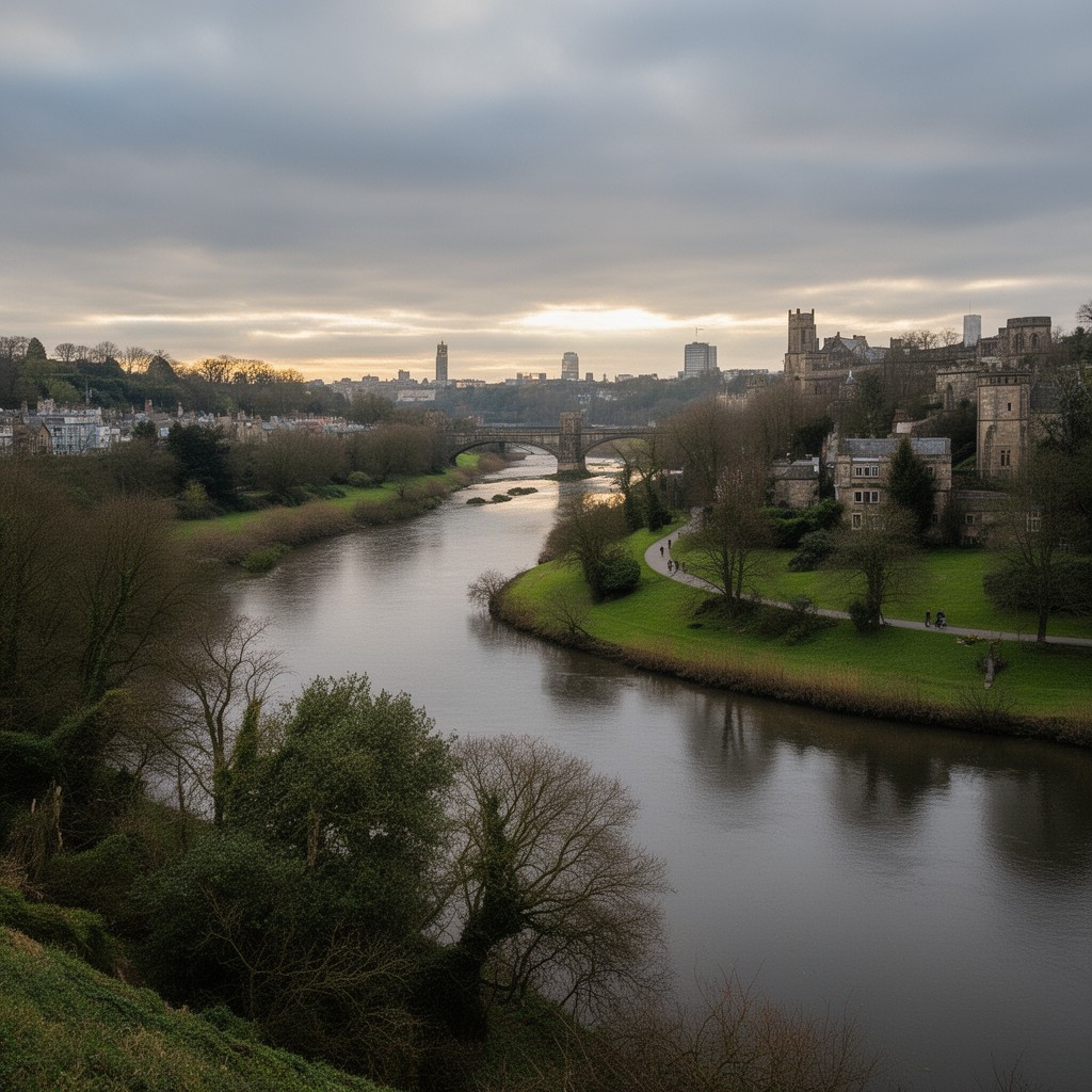 AI-generated illustration of River Wear