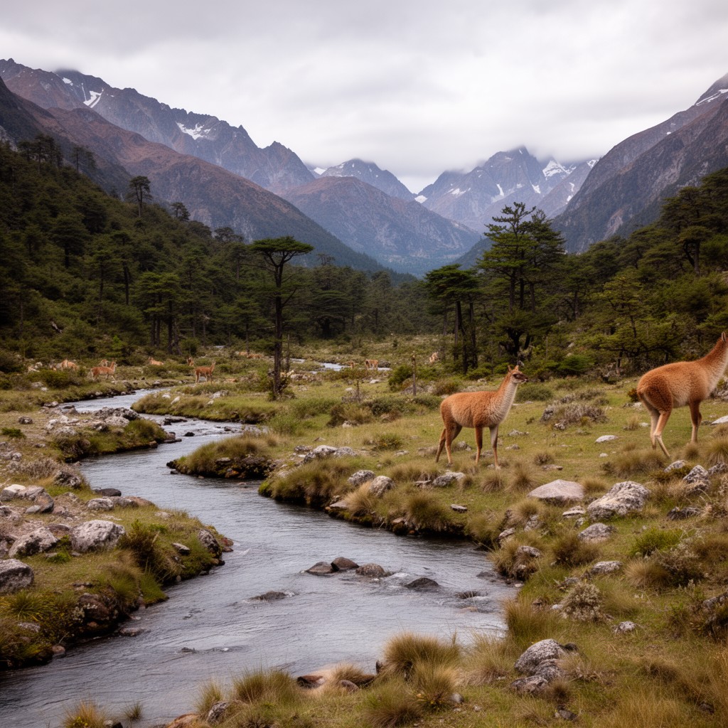 AI-generated illustration of Río Cipreses National Reserve