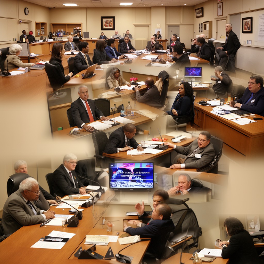 AI-generated illustration of Durham County Board of Commissioners