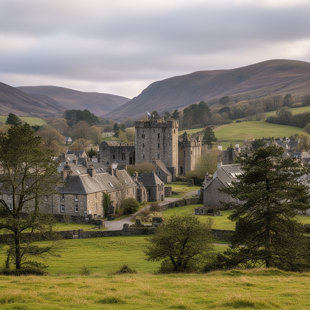 AI-generated illustration of Edzell