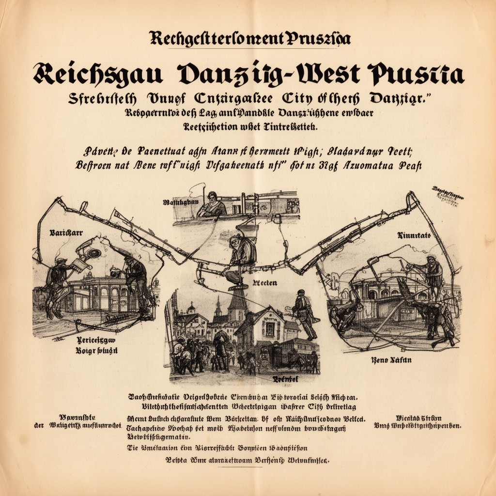 AI-generated illustration of Reichsgau Danzig-West Prussia