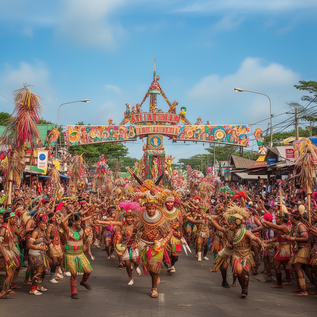 AI-generated illustration of Ati-Atihan Festival