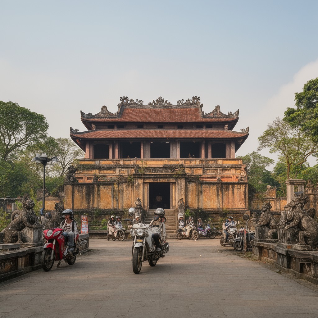 AI-generated illustration of Huế