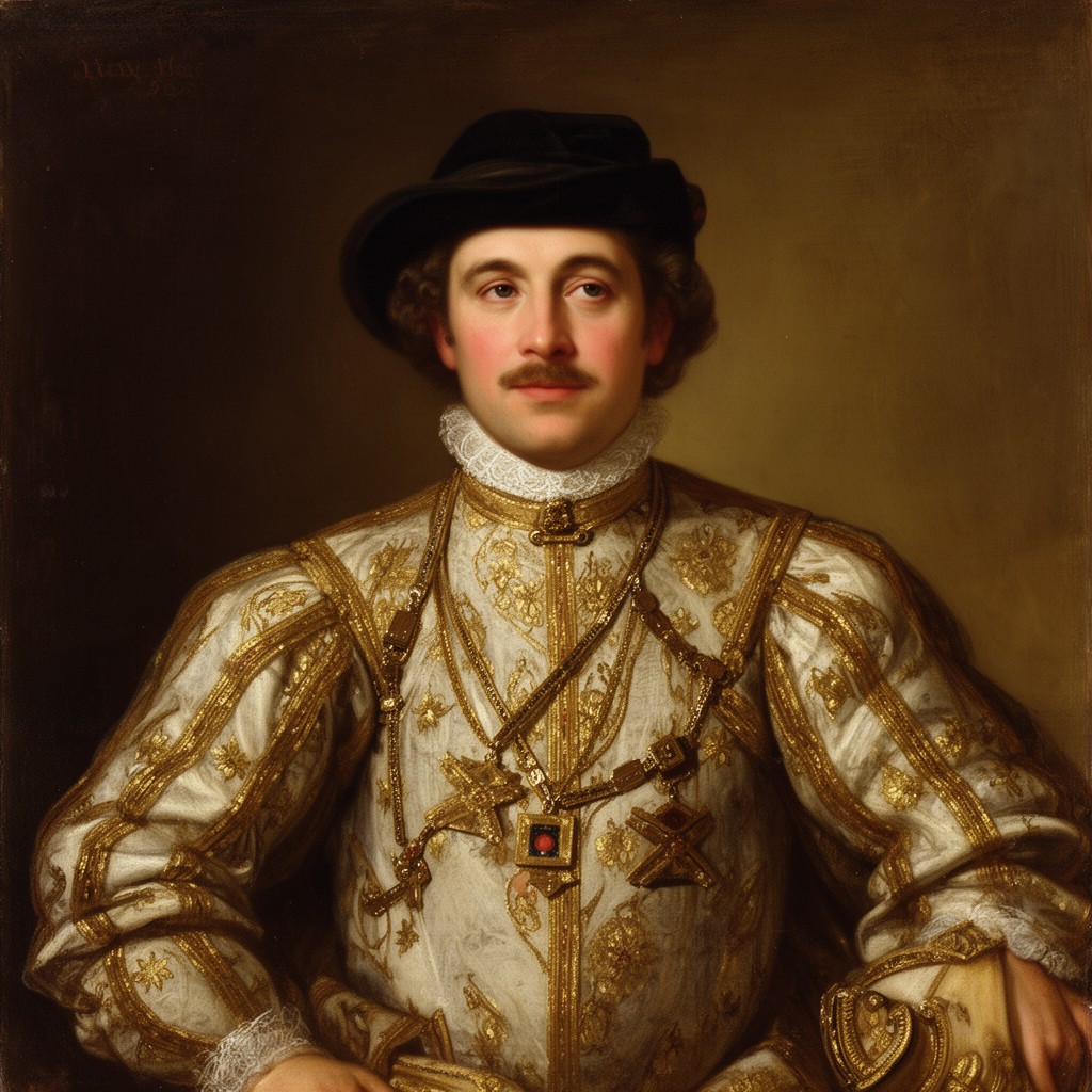 AI-generated illustration of Leopold Ignaz Joseph Balthasar Felician