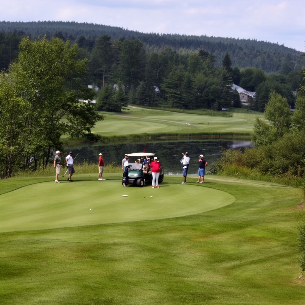 AI-generated illustration of Hermon Meadow Golf Club