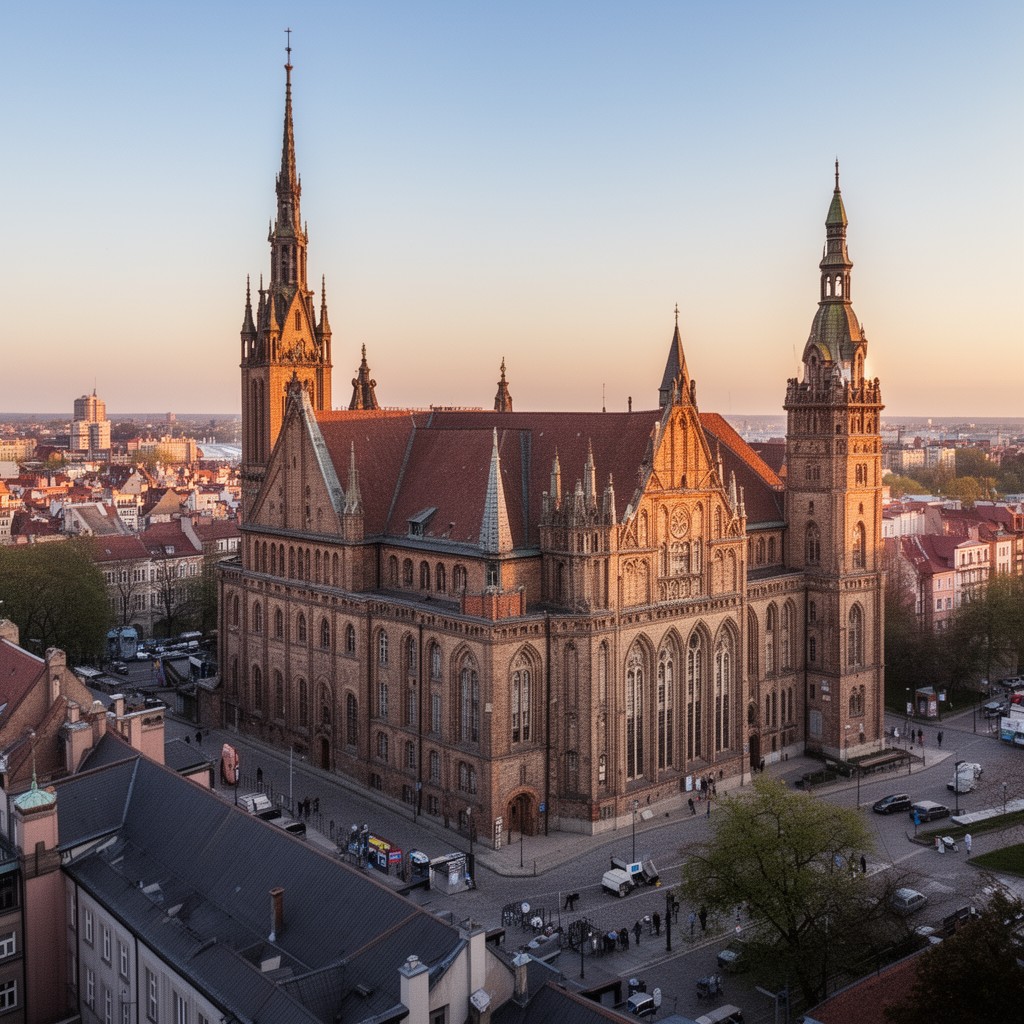 AI-generated illustration of Gdańsk University of Technology
