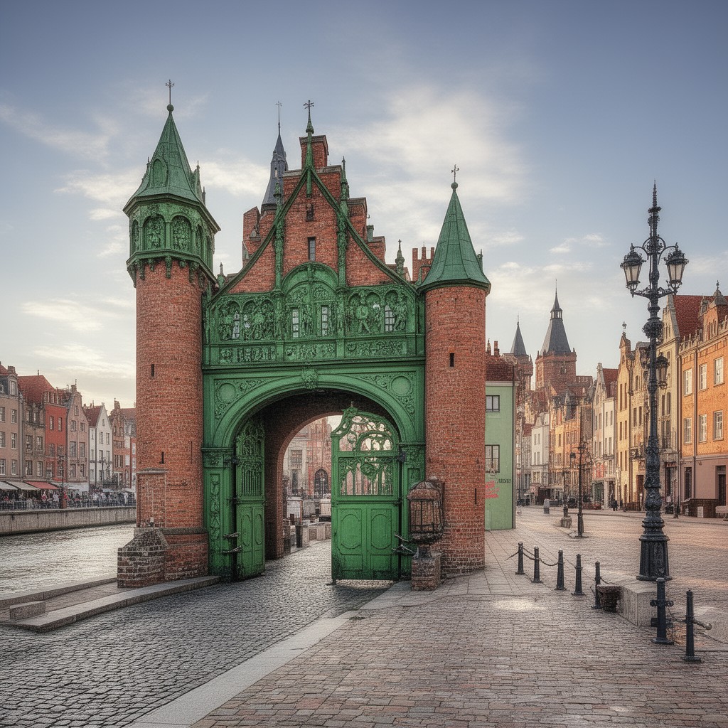 AI-generated illustration of Green Gate