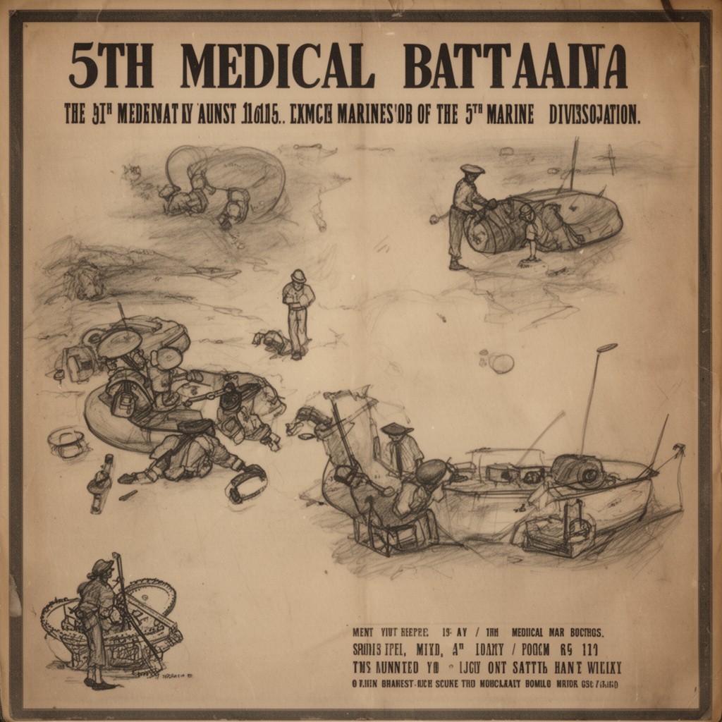 AI-generated illustration of 5th Medical Battalion