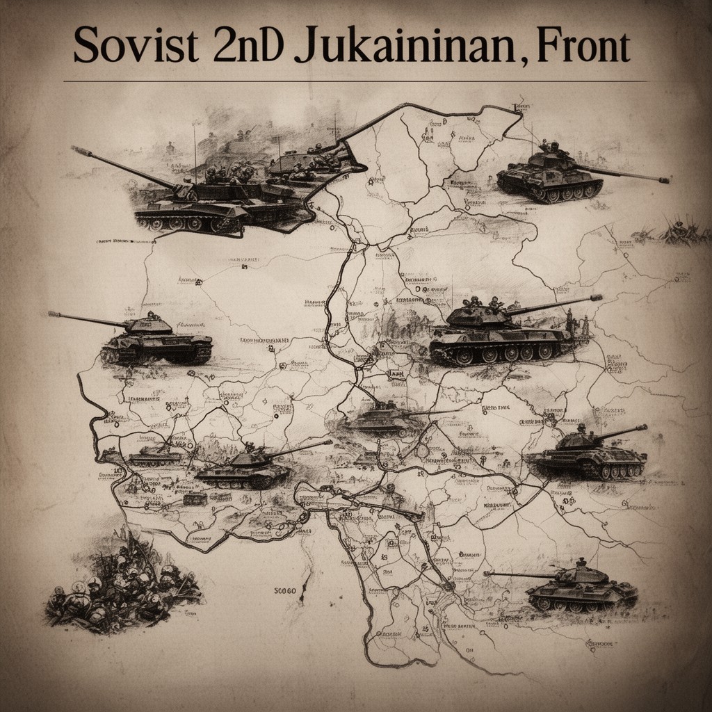 AI-generated illustration of Soviet 2nd Ukrainian Front