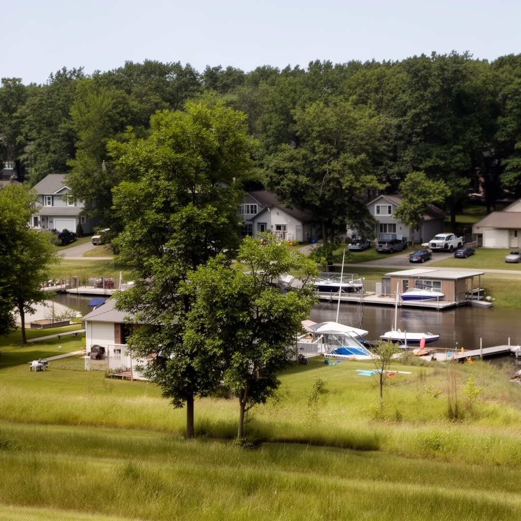 AI-generated illustration of Trout Valley, Illinois