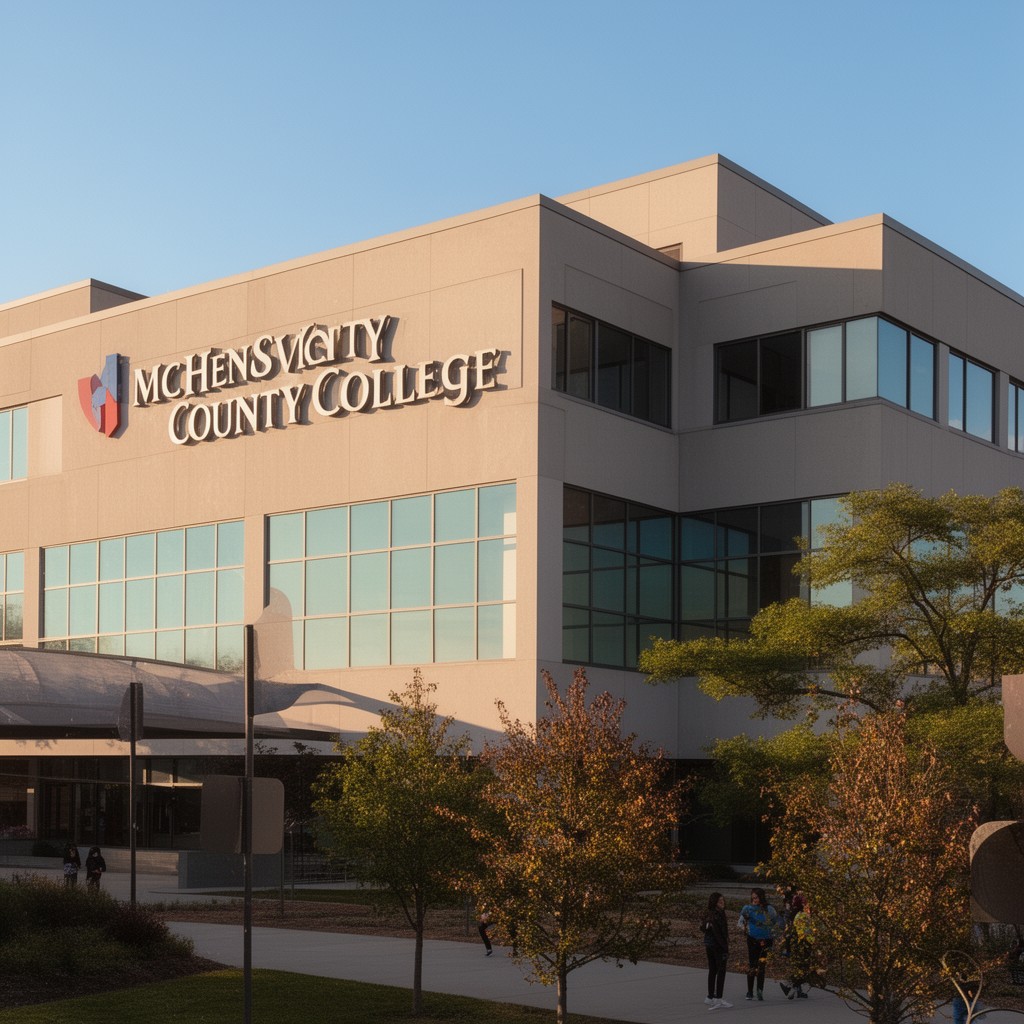 AI-generated illustration of McHenry County College