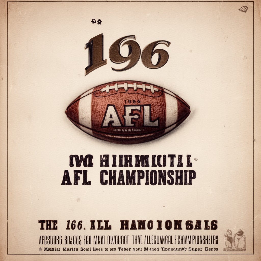 AI-generated illustration of 1966 AFL Championship