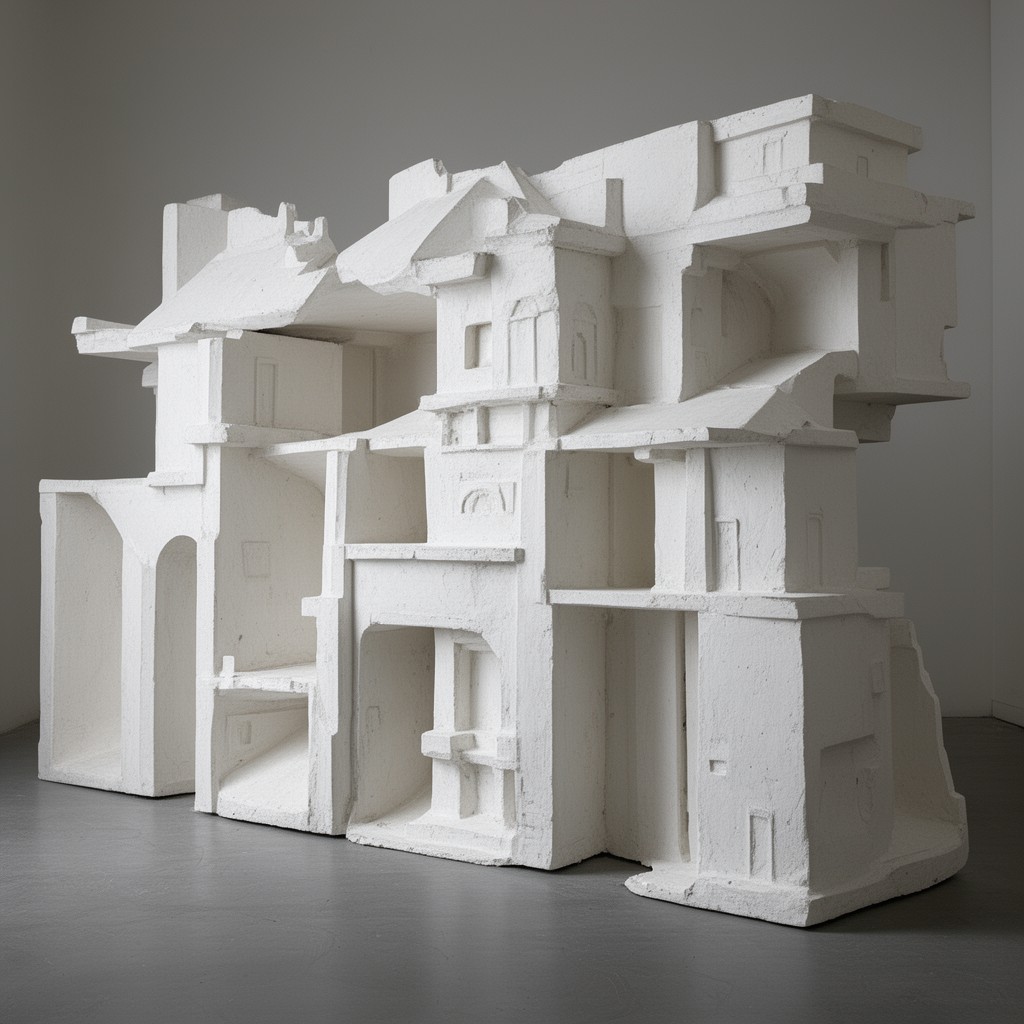 AI-generated illustration of Rachel Whiteread