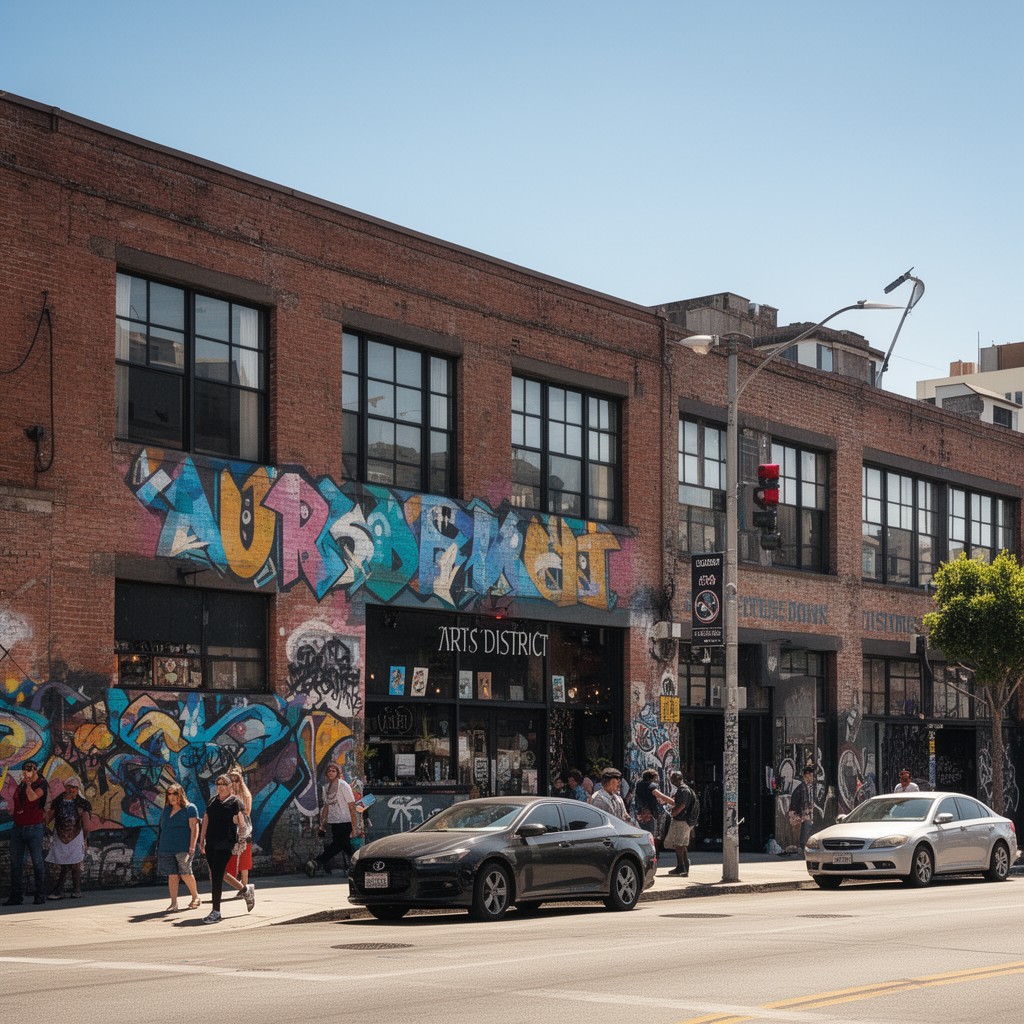 AI-generated illustration of Arts District