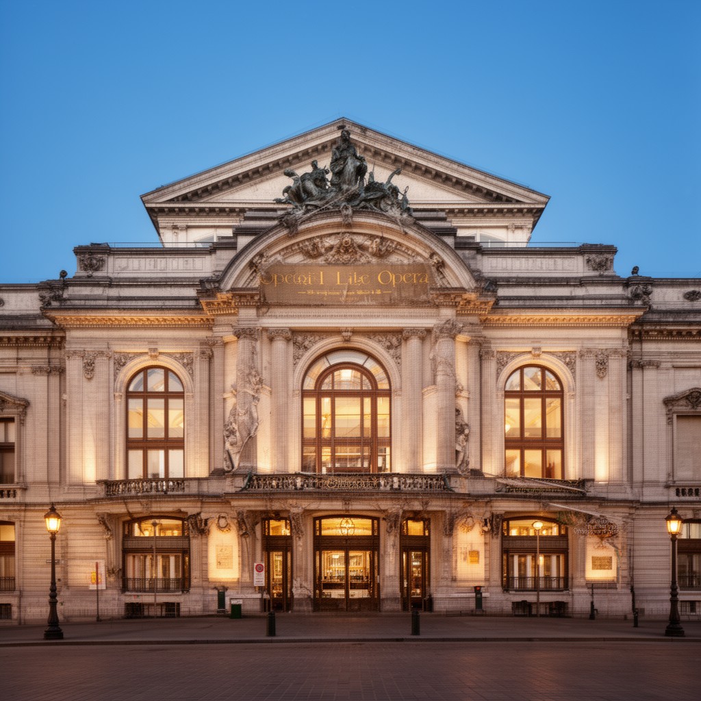 AI-generated illustration of Lille Opera