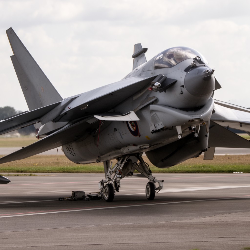AI-generated illustration of Royal Air Force No. 4 Flying Training School
