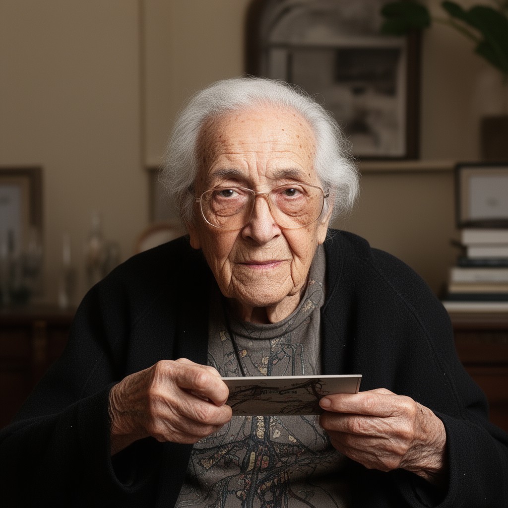 AI-generated illustration of Rita Levi-Montalcini