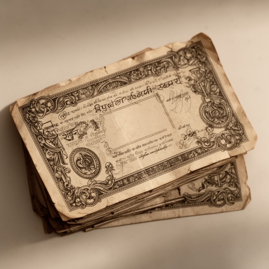 AI-generated illustration of Hyderabadi rupee