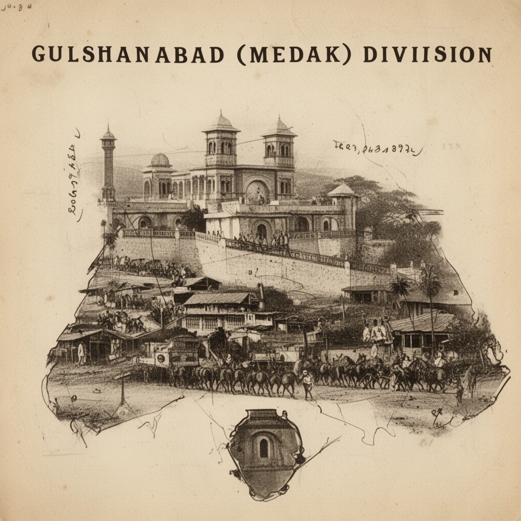 AI-generated illustration of Gulshanabad (Medak) division