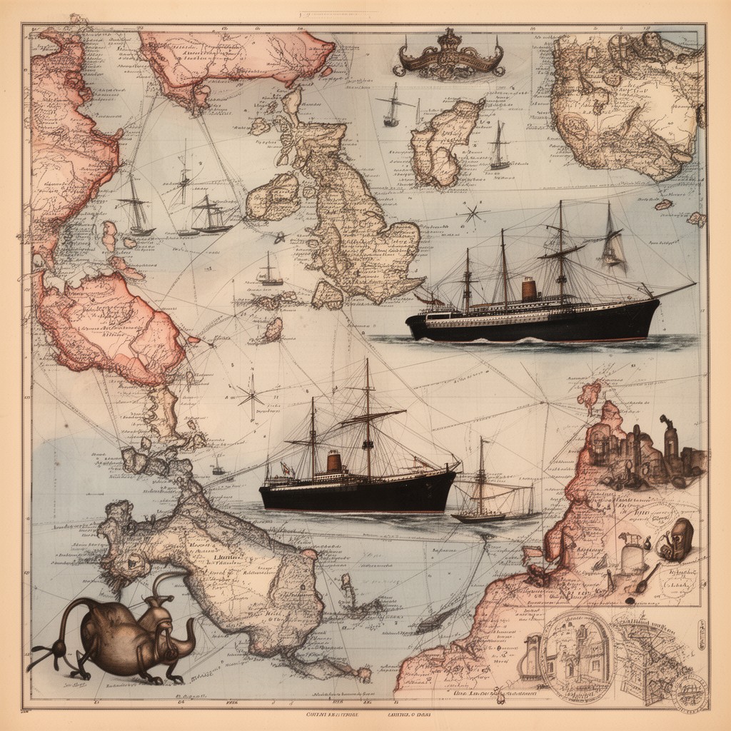 AI-generated illustration of Britain–India