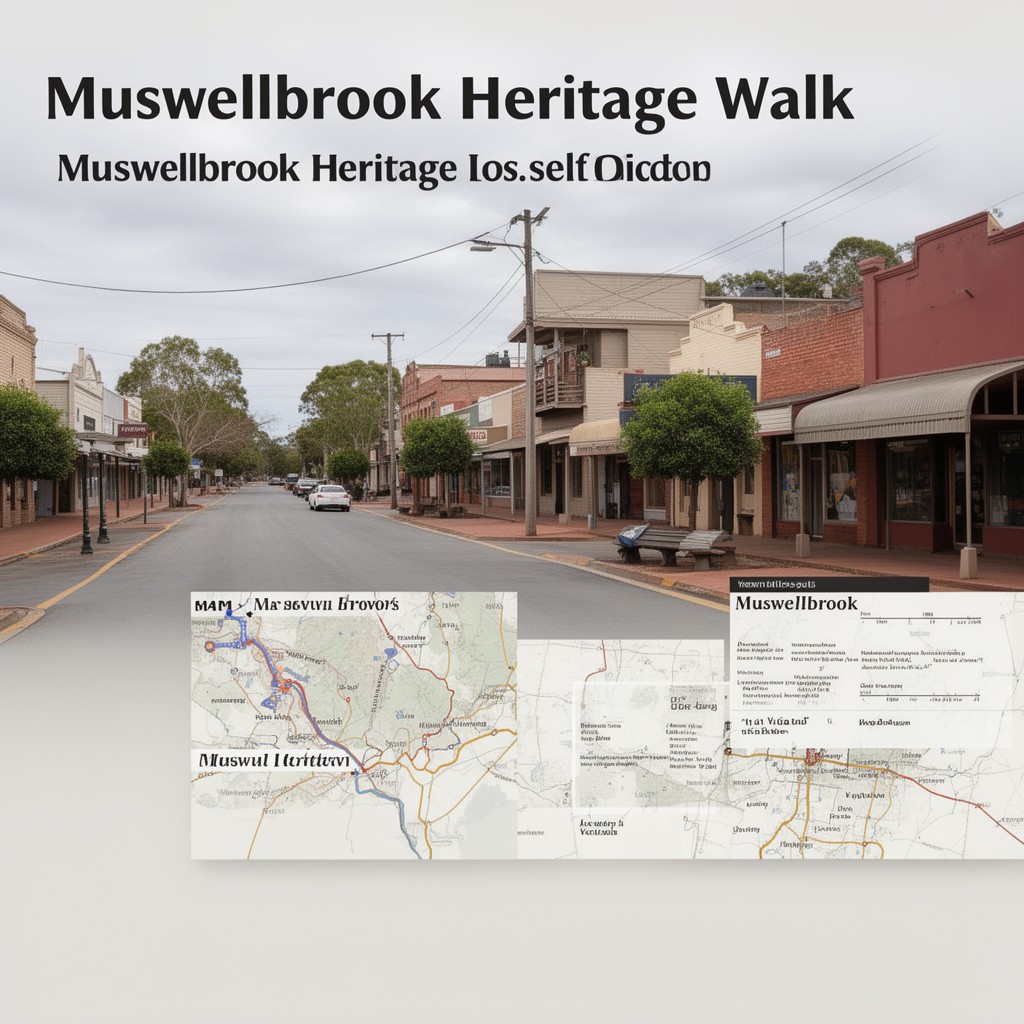 AI-generated illustration of Muswellbrook Heritage Walk