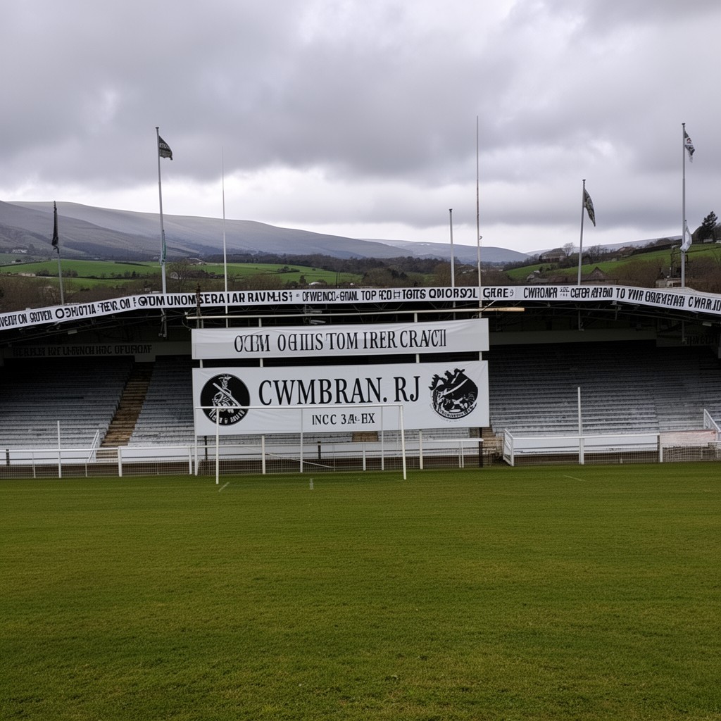 AI-generated illustration of Cwmbran RFC
