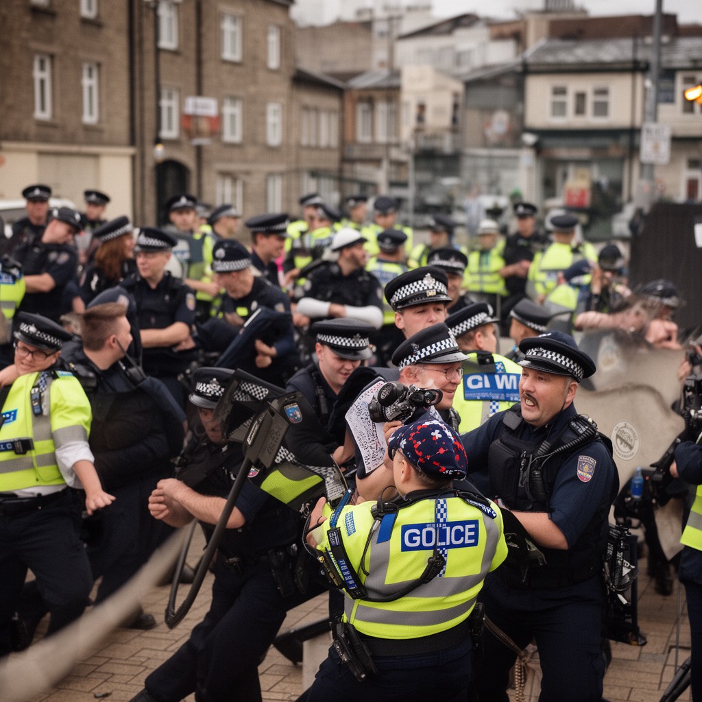 AI-generated illustration of Gwent Police