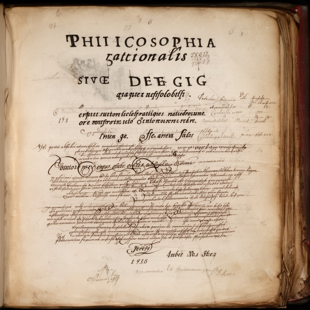 AI-generated illustration of Philosophia rationalis sive logica