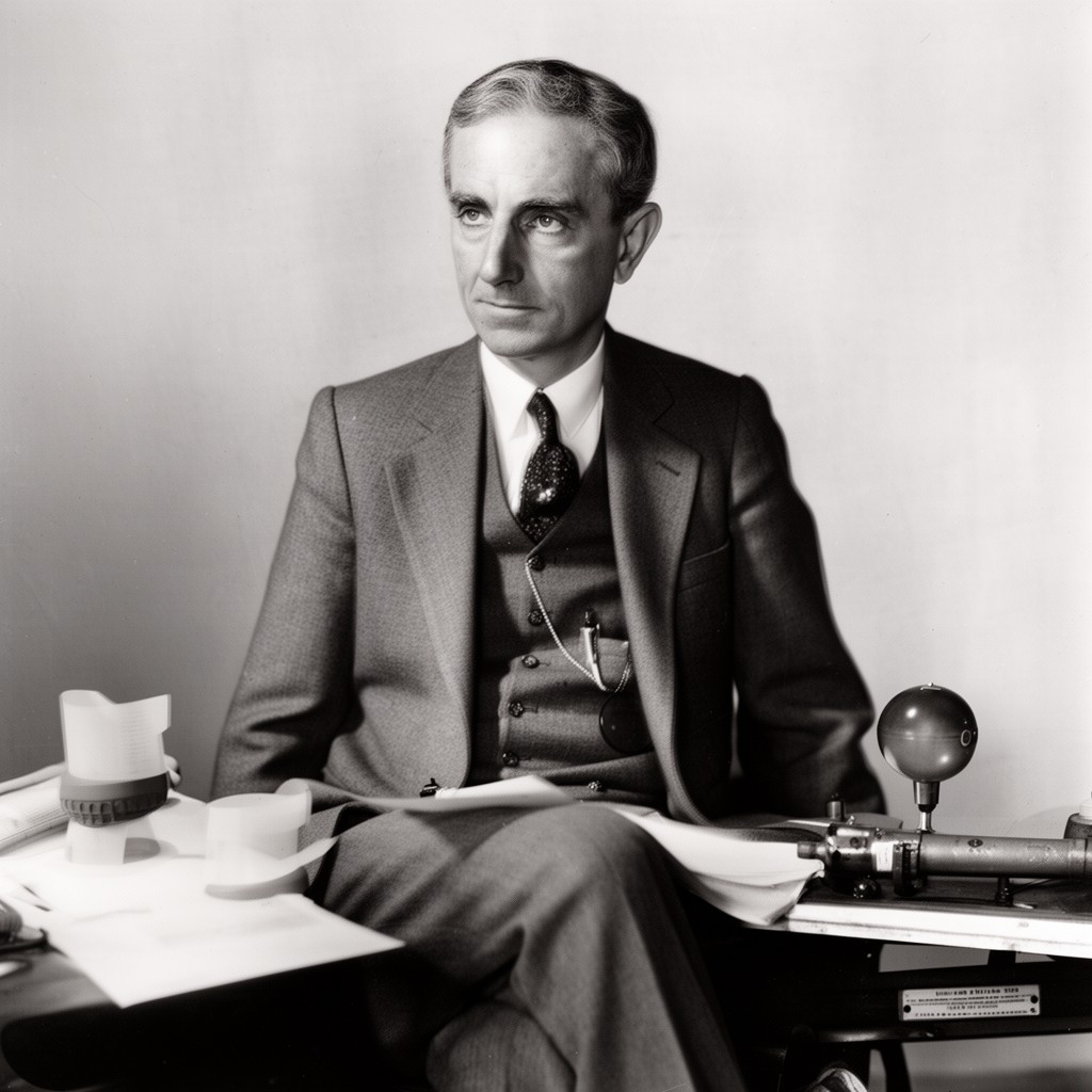 AI-generated illustration of Thomas Hunt Morgan