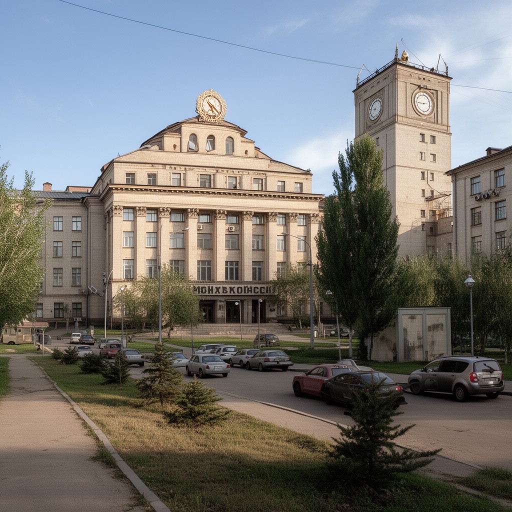 AI-generated illustration of Institute of Genetics, Academy of Sciences of the USSR