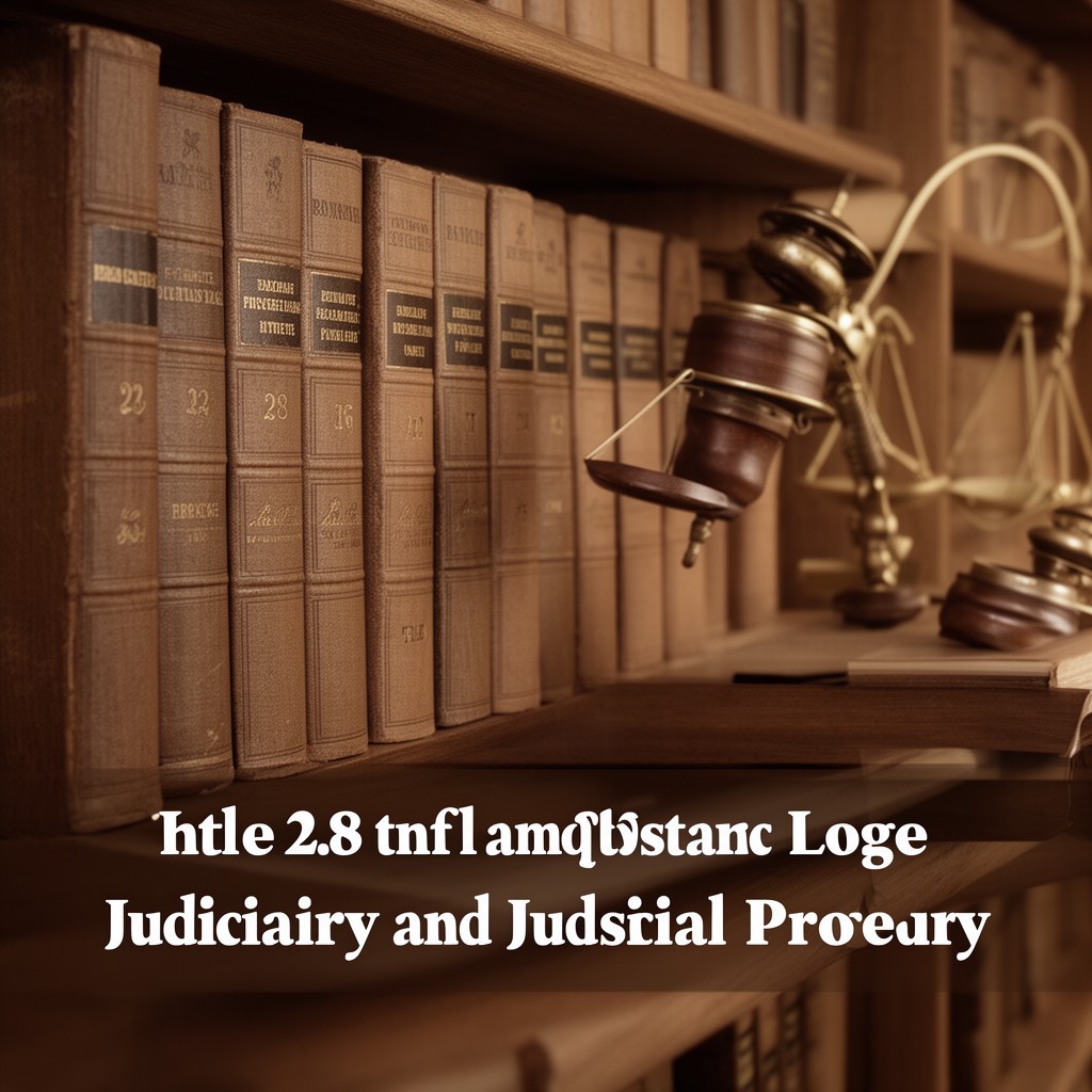 AI-generated illustration of Judiciary and Judicial Procedure