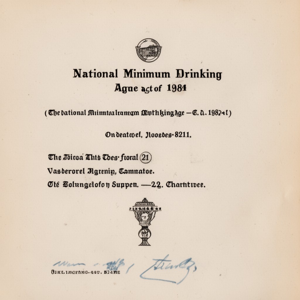 AI-generated illustration of National Minimum Drinking Age Act of 1984