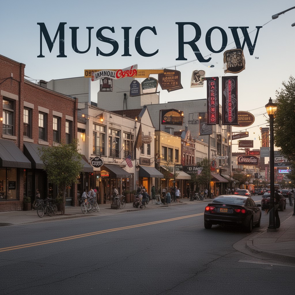 AI-generated illustration of Music Row