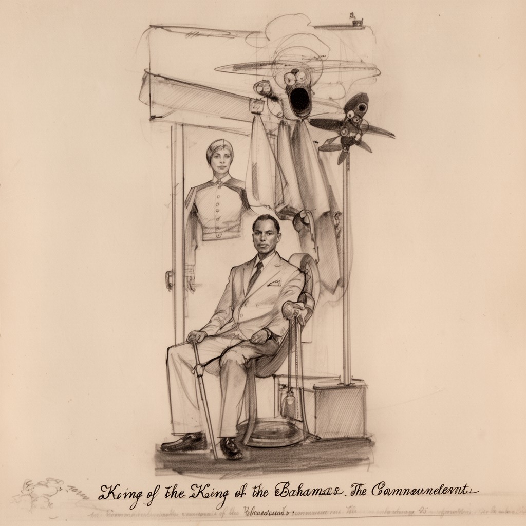 AI-generated illustration of King of the Bahamas