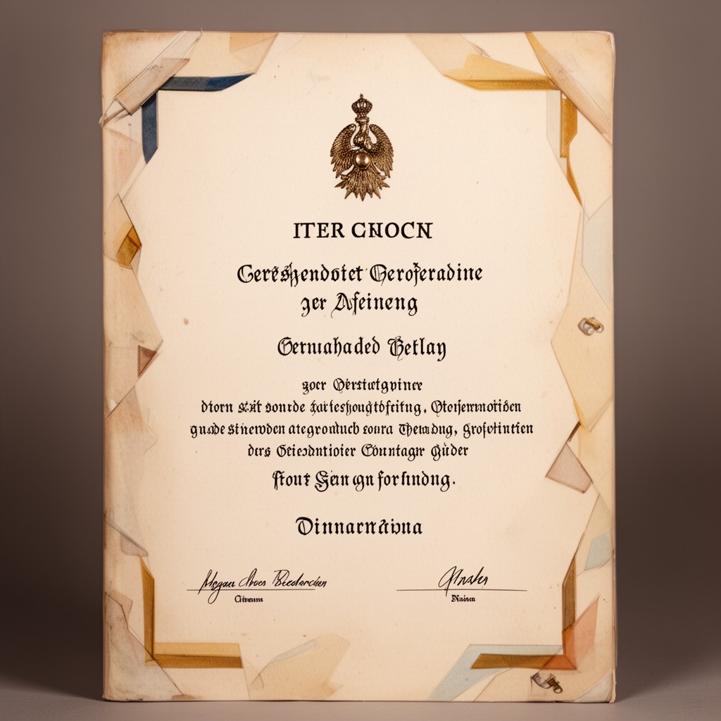 AI-generated illustration of German honours law