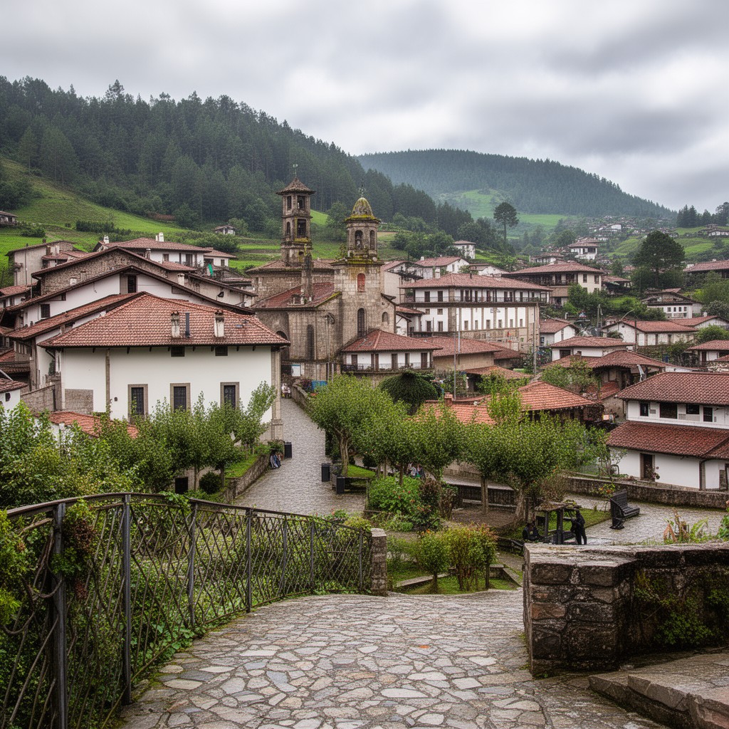 AI-generated illustration of Loyola, Azpeitia, Gipuzkoa, Spain
