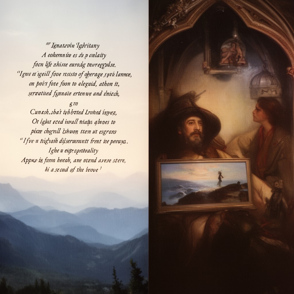 AI-generated illustration of Ignatian spirituality