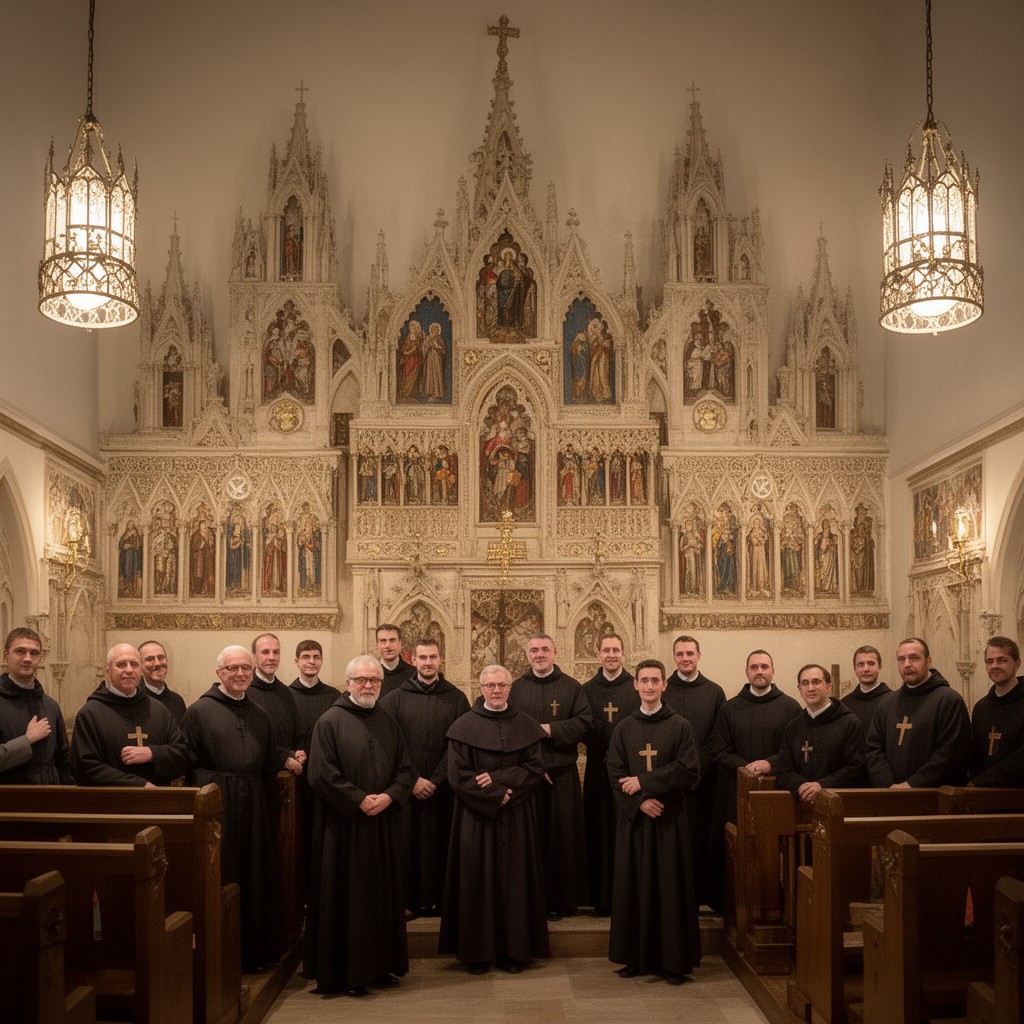 AI-generated illustration of Catholic religious orders
