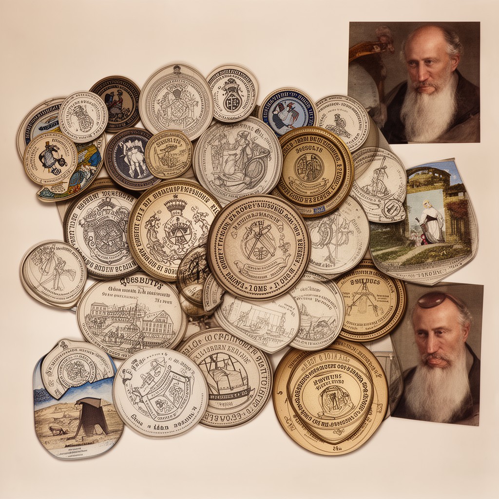 AI-generated illustration of Jesuit seals