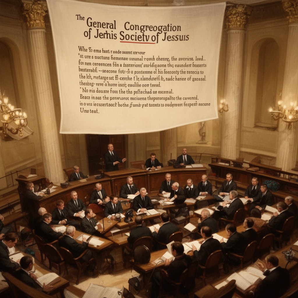 AI-generated illustration of General Congregation of the Society of Jesus
