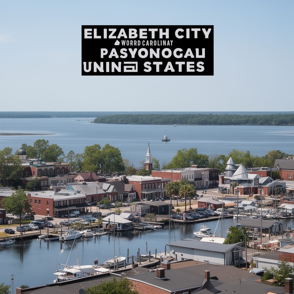 AI-generated illustration of Elizabeth City, North Carolina, United States